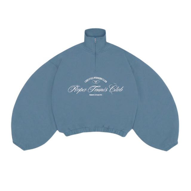 BLUE TENNIS CLUB HALF-ZIP