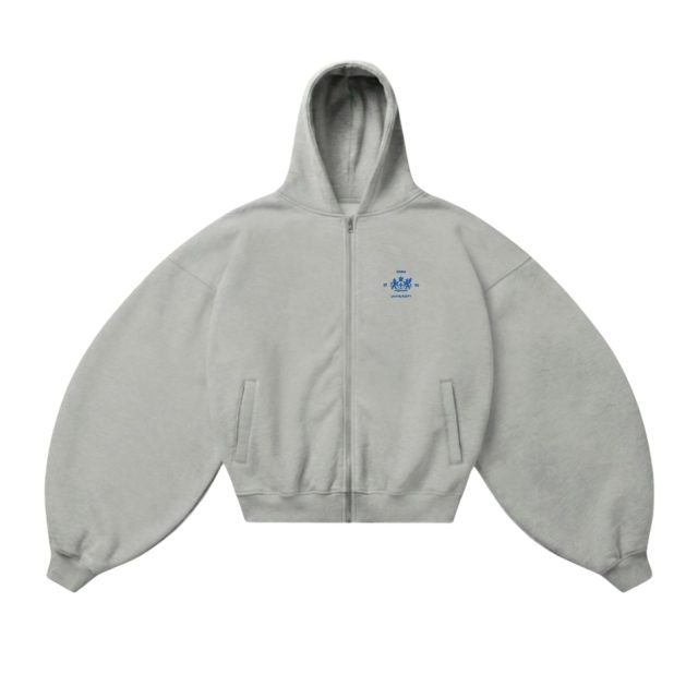 MELANGE UNIVERSITY ZIP-HOODIE