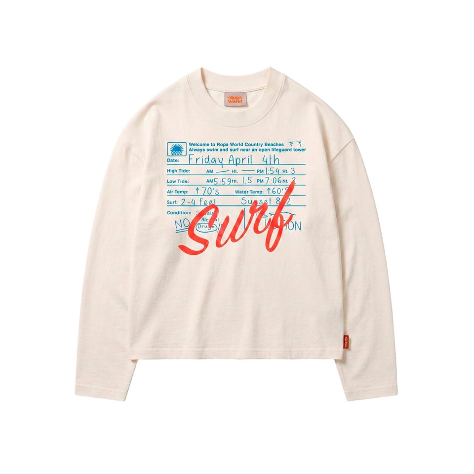 SURF BEIGE LONGSLEE