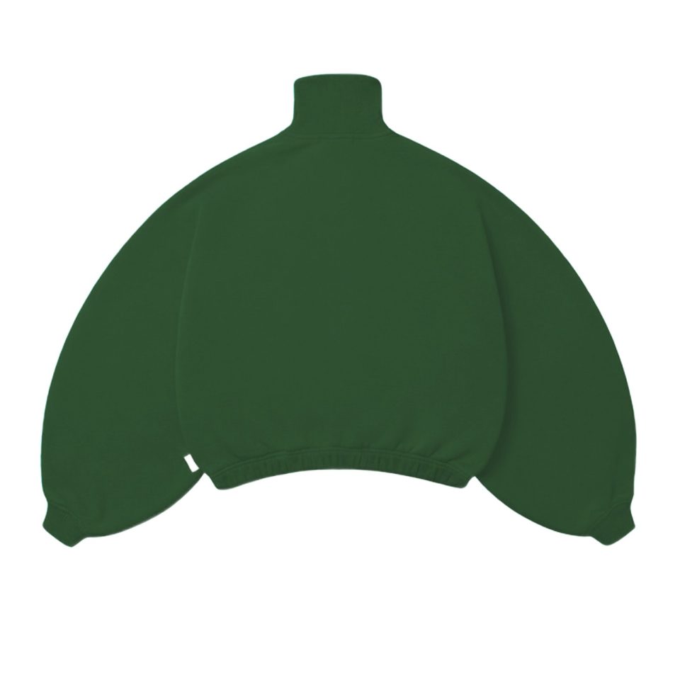 GRASS GREEN HALF-ZIP