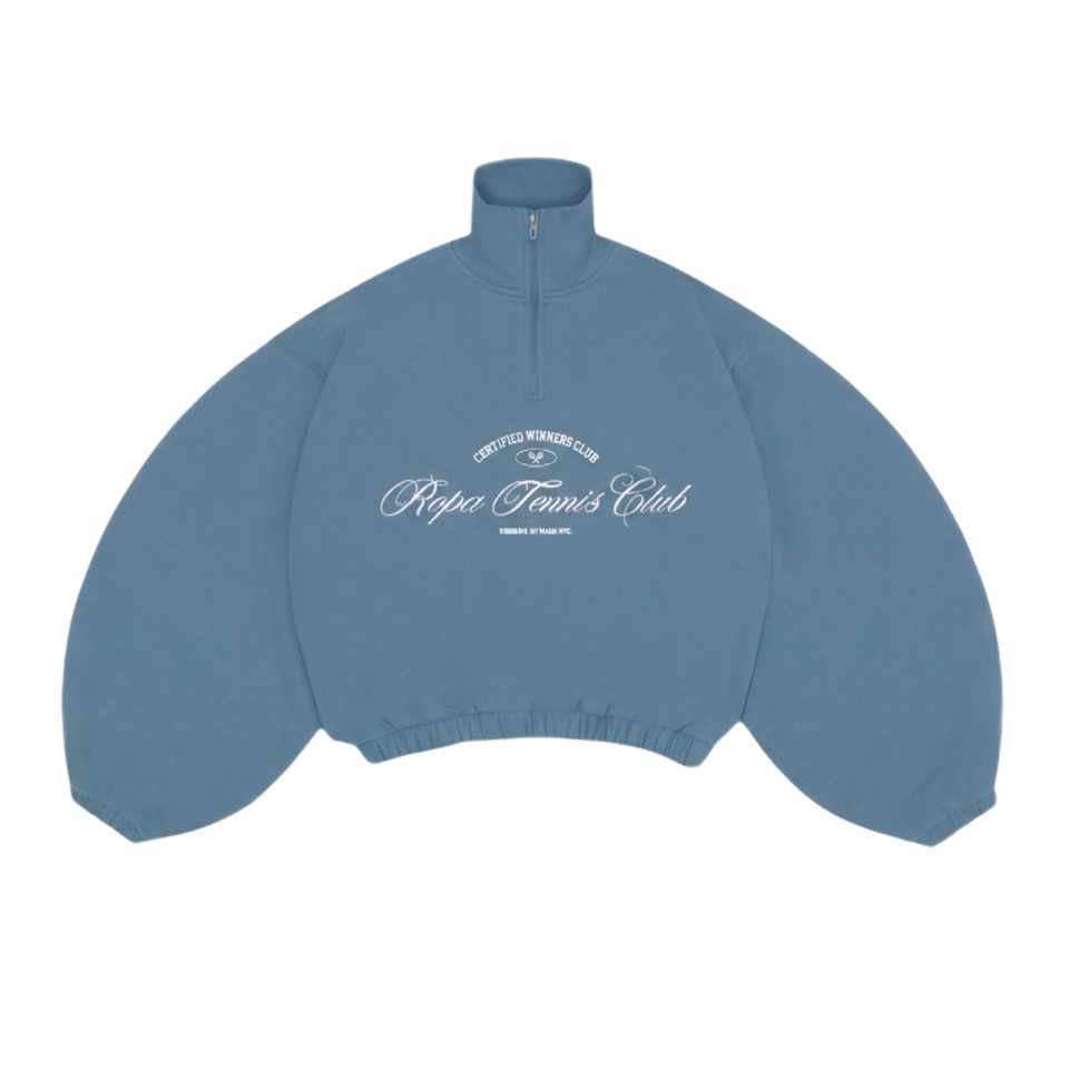 BLUE TENNIS CLUB HALF-ZIP