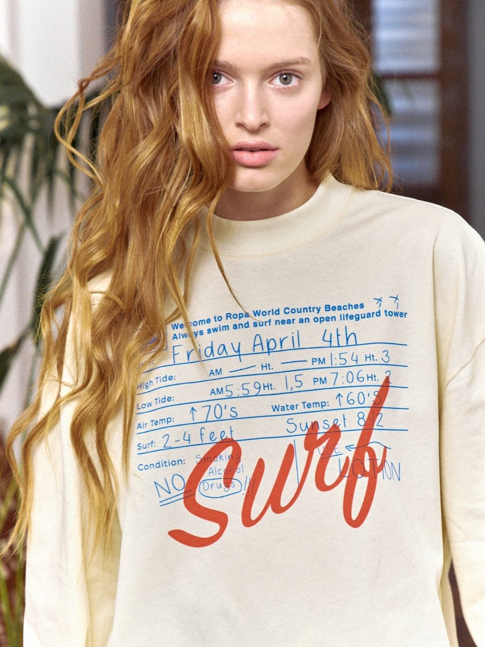 SURF BEIGE LONGSLEE