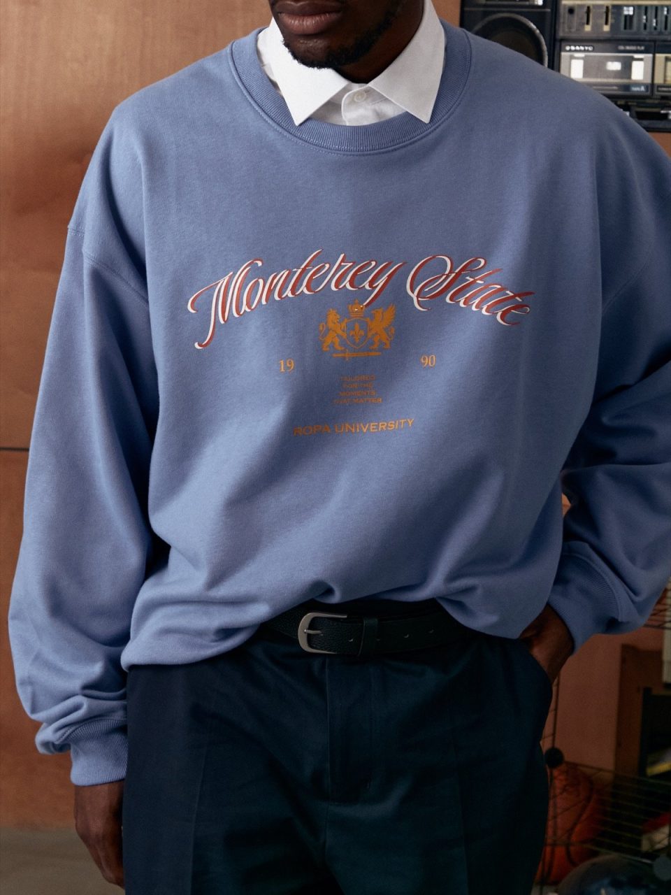 BLUE UNIVERSITY SWEATSHIRT