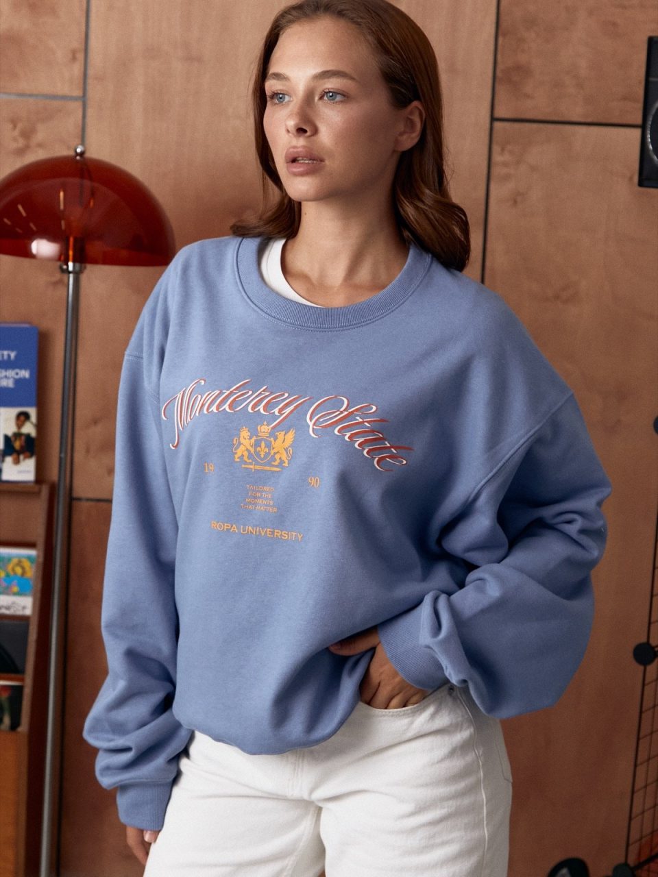 BLUE UNIVERSITY SWEATSHIRT