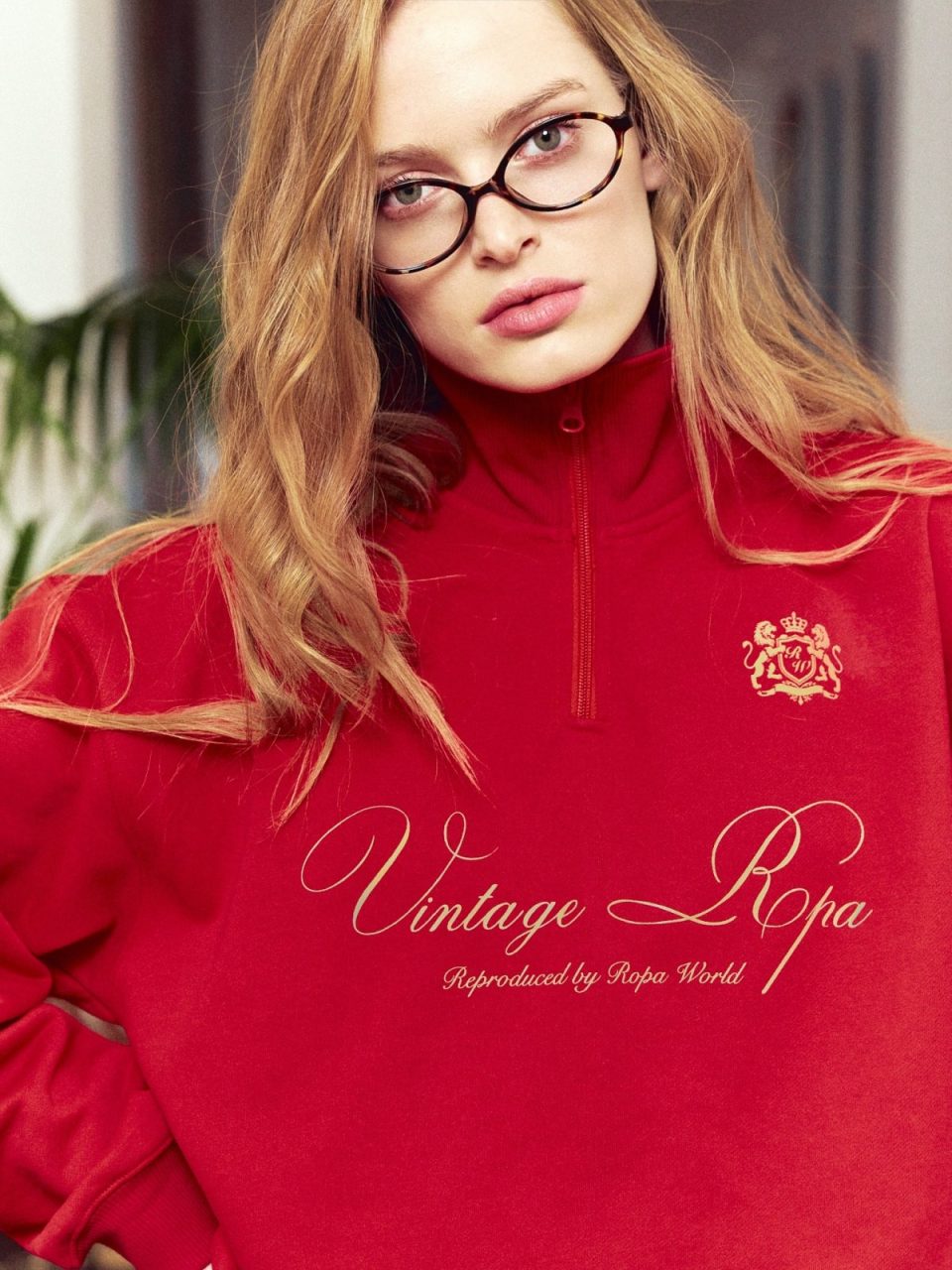 ROYAL RED HALF-ZIP