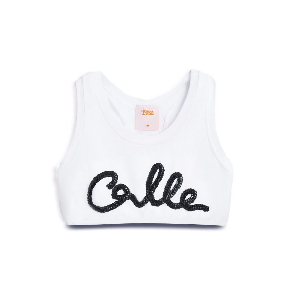 CALLE DARK CROP TOP
