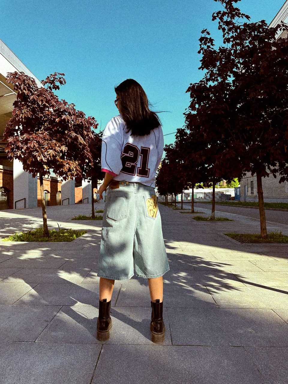 WASHED 90'S JEANS SHORTS