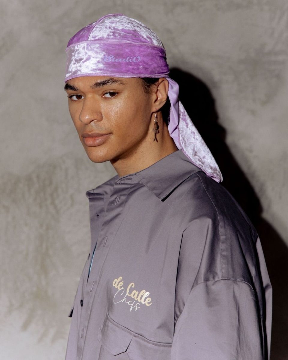 PURPLE VELOUR DURAG