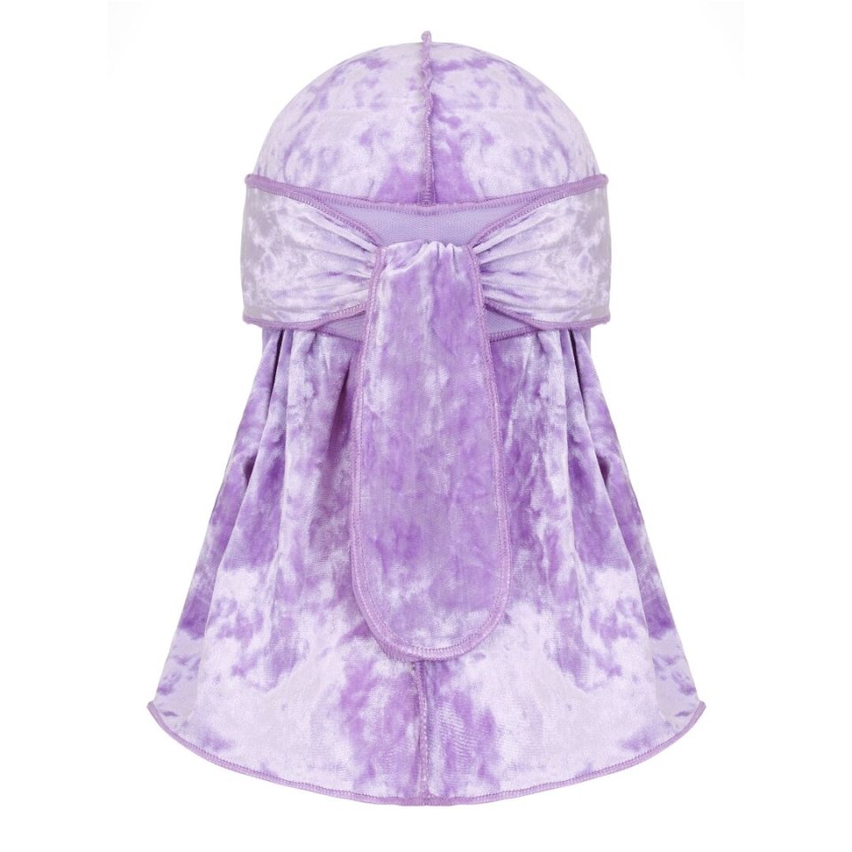 PURPLE VELOUR DURAG